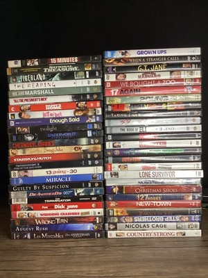 BULK Lot of 50 DVD MOVIES (RANDOM MIX GOOD CONDITION) cheap dvds w cases