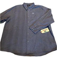 Mossy Oak Shirt Men's Flannel Shirt Size 3XL Gray Outdoors Hunting Casual NEW