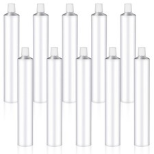 10 Pack Empty Paint Tubes, 60ml Unsealed Aluminum Paint Tubes with Needle Cap...