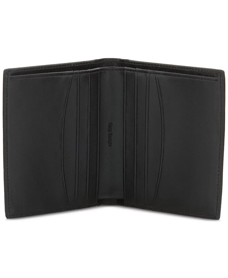 Perry Ellis Portfolio Mens Euro Bifold Wallet Black - Image 2 of 2
