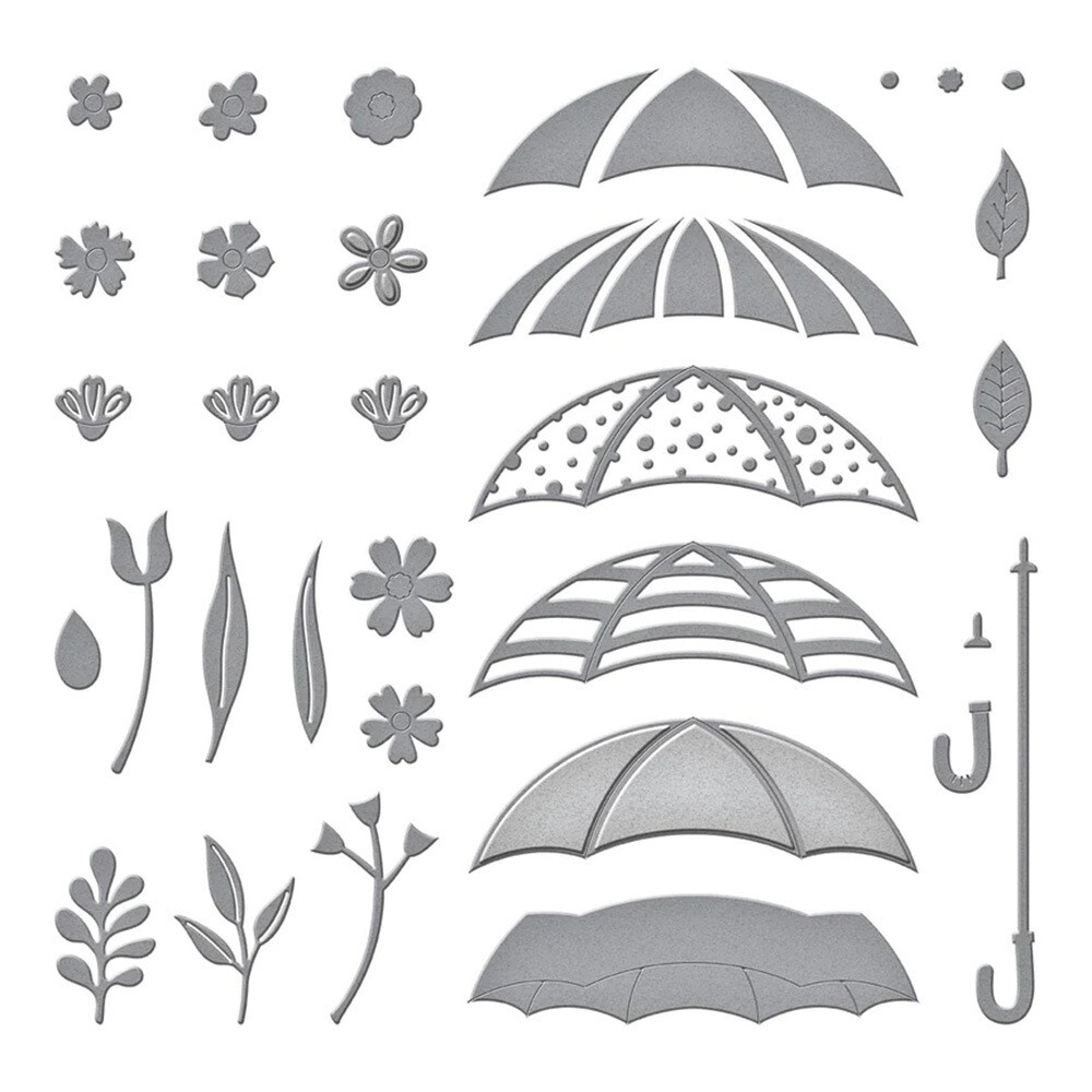 Umbrella Metal Cutting Dies Scrapbooking Paper Crafts Embossing Stencil Die Cut