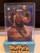 2021-22 Prizm Pascal Siakam Blue Prizm #038/199 Raptors