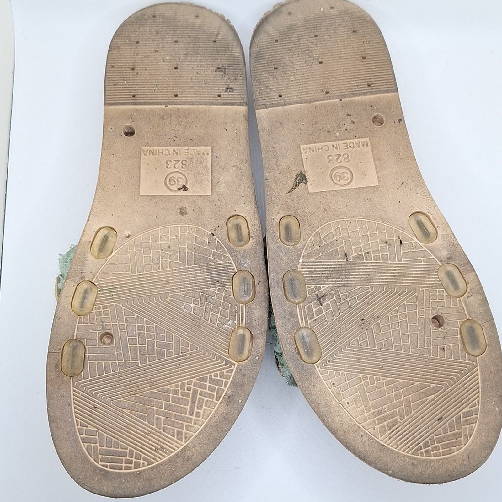 PANTOFOLA D’ORO Scarpe slip on turchese scivoli con perline d'oro