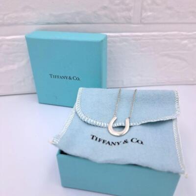 TIFFANY&Co. Necklace 1837 Horseshoe Sterling Silver AG 925 18