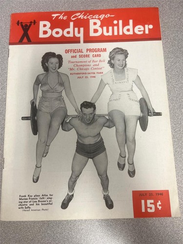Seltenes The Chicago BODY BUILDER Bodybuilding PREMIERE Magazin FRANK KAY 7-46