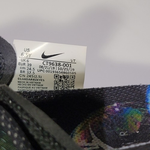 Nike Air VaporMax 2019 Black Youth's Sz 6.5Y CT9638-001 - Picture 6 of 10