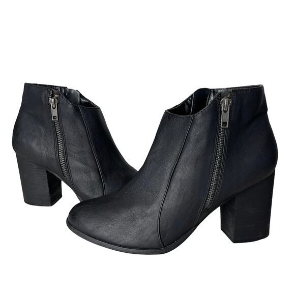 Women Diba Suede Ankle Boots Black SZ M