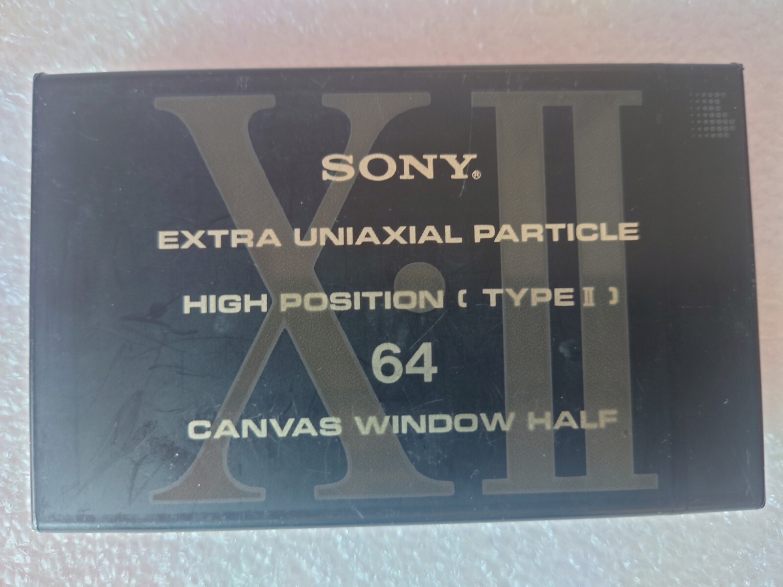 Brand new Sony Canvas Window Half 64 audio cassette tape, blank, sealed, RARE