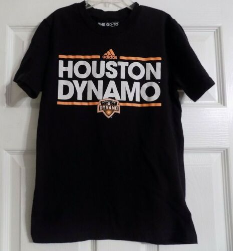 Boy's Girl's Youth Adidas Houston Dynamo Short Sleeve Shirt Size 10-12 MLS - Picture 2 of 4
