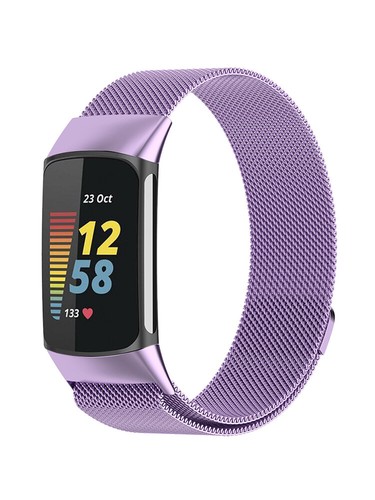 Für Fitbit -Ladung 5 /6 Edelstahl -Metallschleife Watch Band Magnetic : - Picture 12 of 18