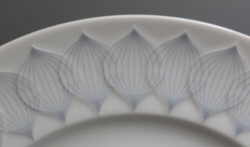 Rosenthal Ballet Lotus, Blue/Grey no Trim Plate Dinner, Salad & Side Available - Picture 11 of 22