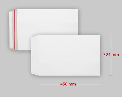 White All Board Envelopes All Sizes Cardboard Strong Mailer - C3 C4 C5 DL Square - Picture 3 of 9