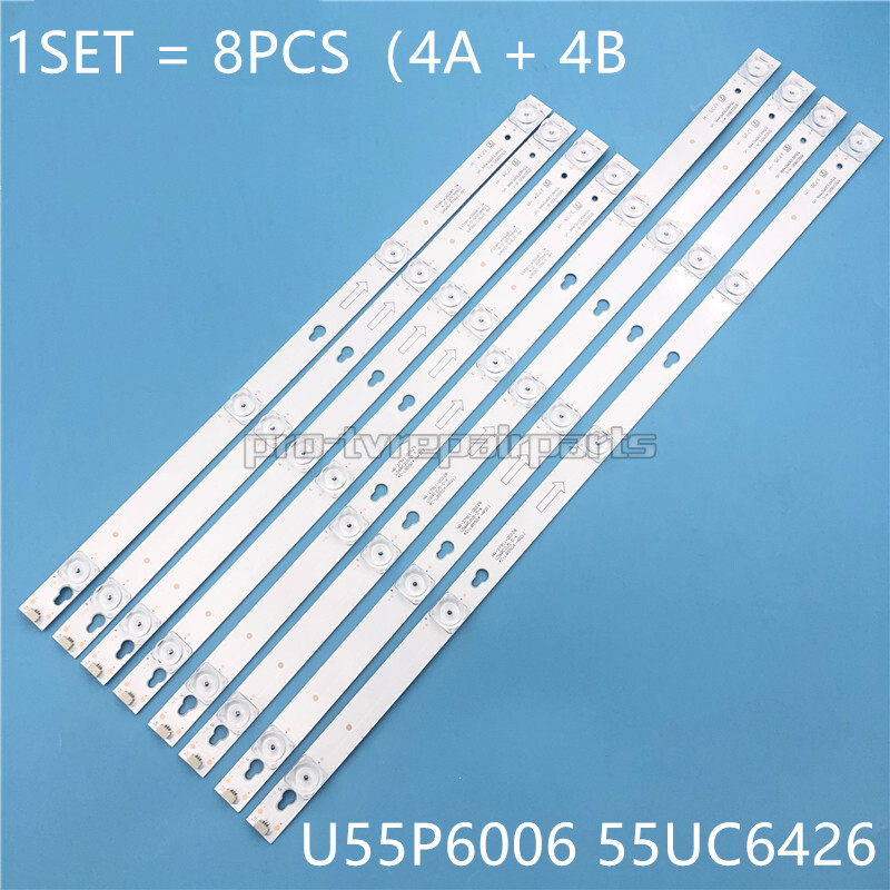 LED strp(8)for TCL 55S403 55S405 55S401 U55P6006 55UC6426 55S401THAA 55S405TKAA | eBay