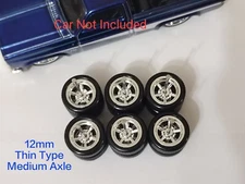 Custom Wheels Rubber Tyres 3 Sets 5 Spoke Thin Type 83 Chevy Silverado Wheels