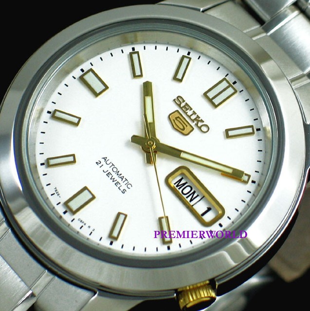 Seiko 5 Military Automatic White Men's Watch - SNKK07 for sale online | eBay