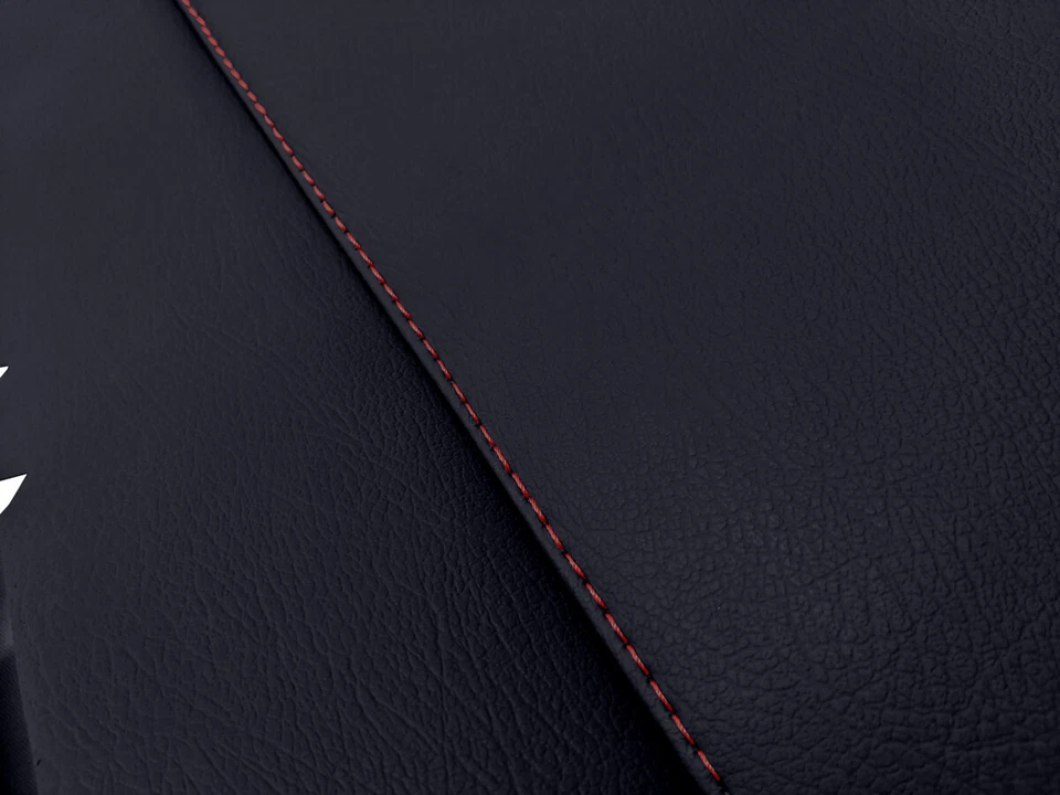 Compatível com 2010-2020 Toyota 4Runner PVC couro apoio de braço porta painel tampa ponto vermelho - Imagem 2 de 4