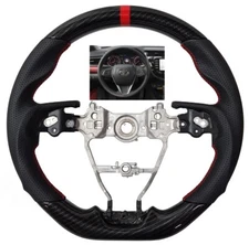 REVESOL Sports Hydro Dip Carbon Steering Wheel for 2018-2020 TOYOTA CAMRY AVALON