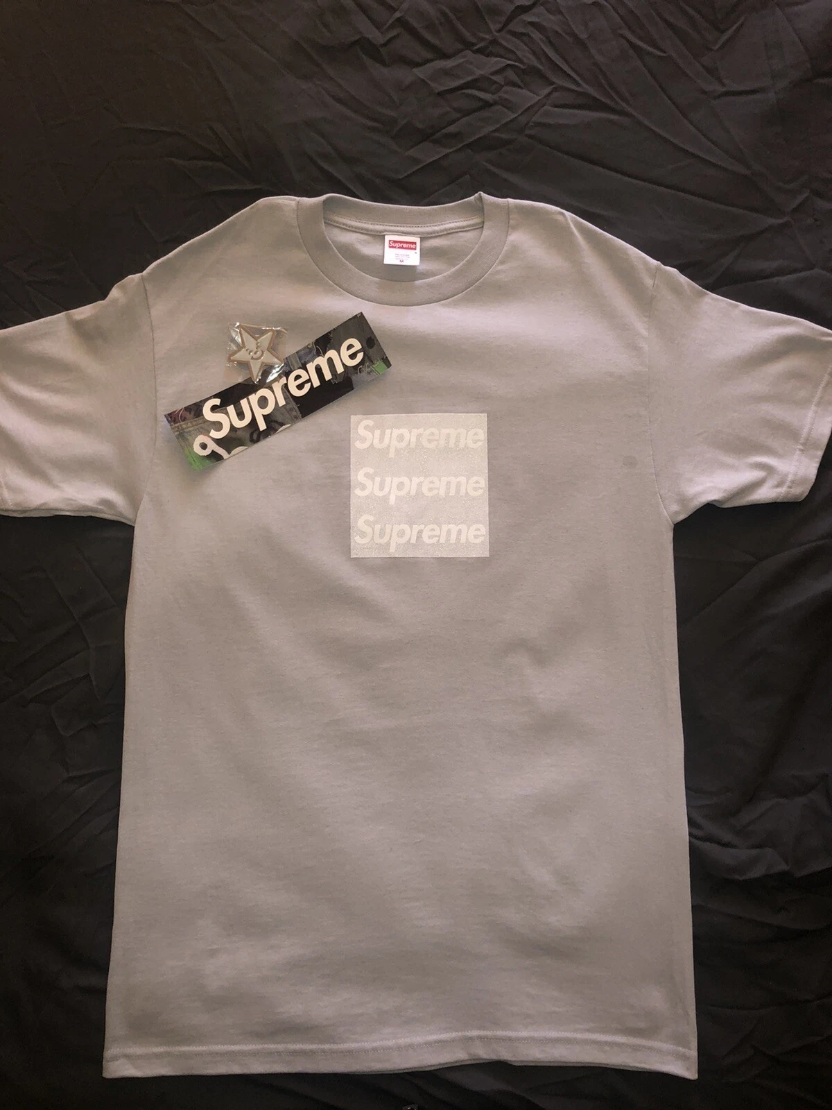 Asspizza x Supreme Triple Boîte Logo Gris