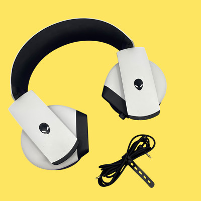 Alienware AW510H HS2001 Wired Gaming Headset - White #4463 z55b1