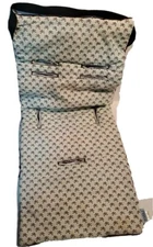 Tivoli Couture Luxury Memory Foam Stroller Liner, skulls green and brown