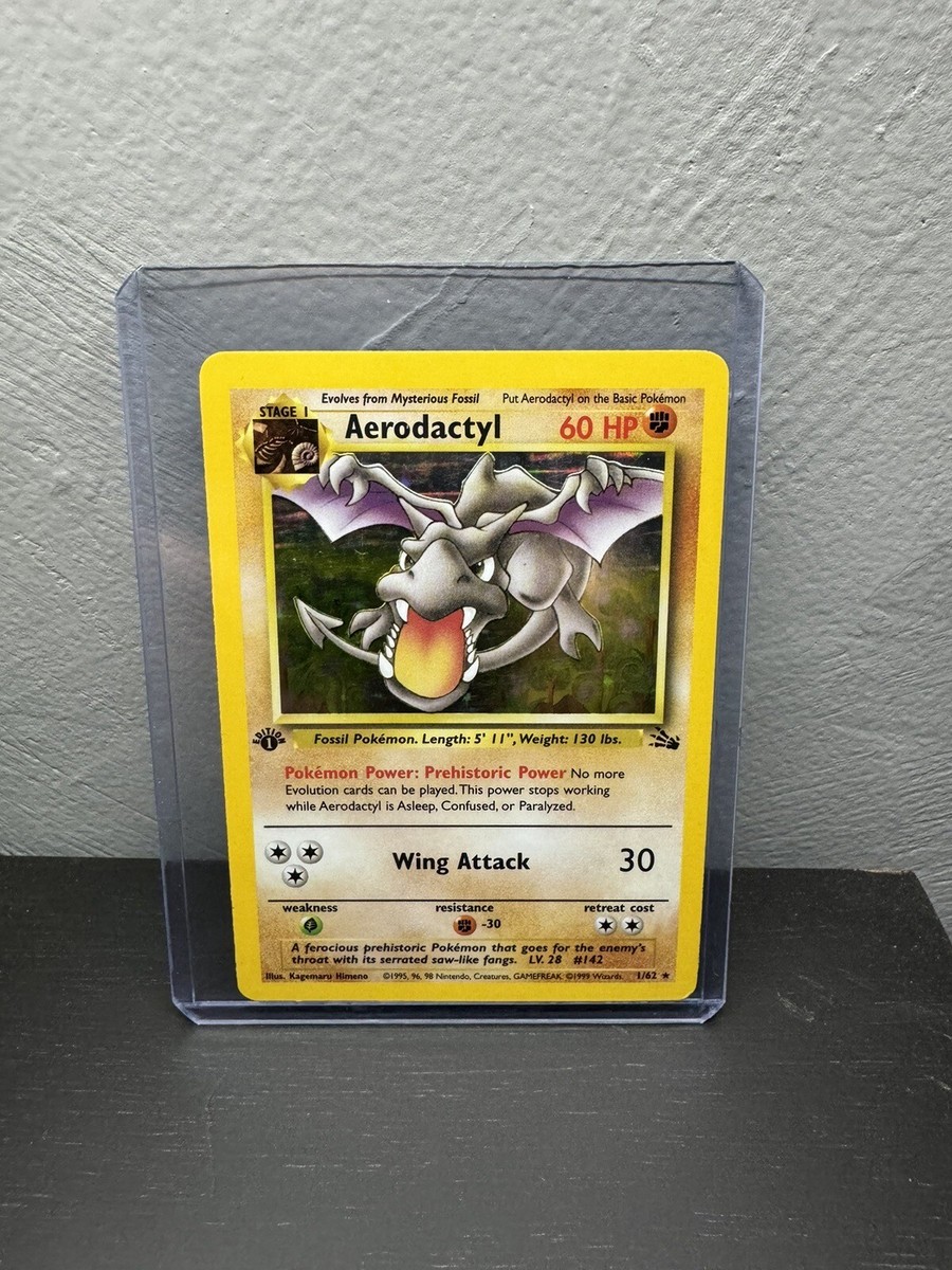 aerodactyl pokemon card 1 62 Pokemon Card - Aerodactyl