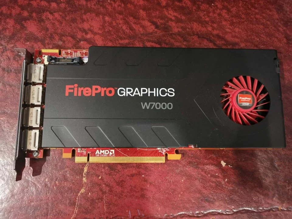 AMD FirePro Graphics W7000 Graphics Card 4GB 4K 4096x2160 4x DisplayPort DP - Image 3 of 4