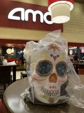 AMC Exclusive Sugar SKULL Light Up Popcorn Bucket HALLOWEEN/DAY OF THE DEAD