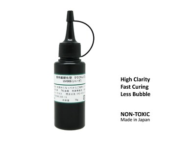 Bira 75g Made in Japan Clear UV Resin UV Curing Epoxy Resin Hard UV Glue 
