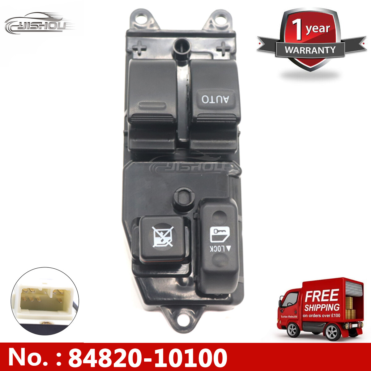 84820-10100 Master Power Window Switch Front Driver Side for