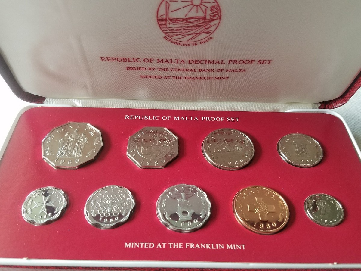 Franklin Mint Republic of Malta Proof Set 80' Certificate
