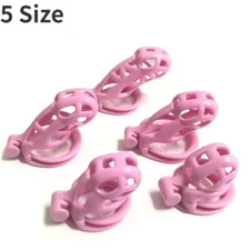 Male Chastity Cage Lock Beginner Resin Chastity Device Belt Cage Man Lock Rings