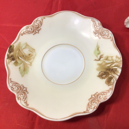 Vintage Hermann Ohme SILESIA Germany Old Ivory Floral Gold Trim TEETASSE & UNTERTASSE - Bild 7 von 8