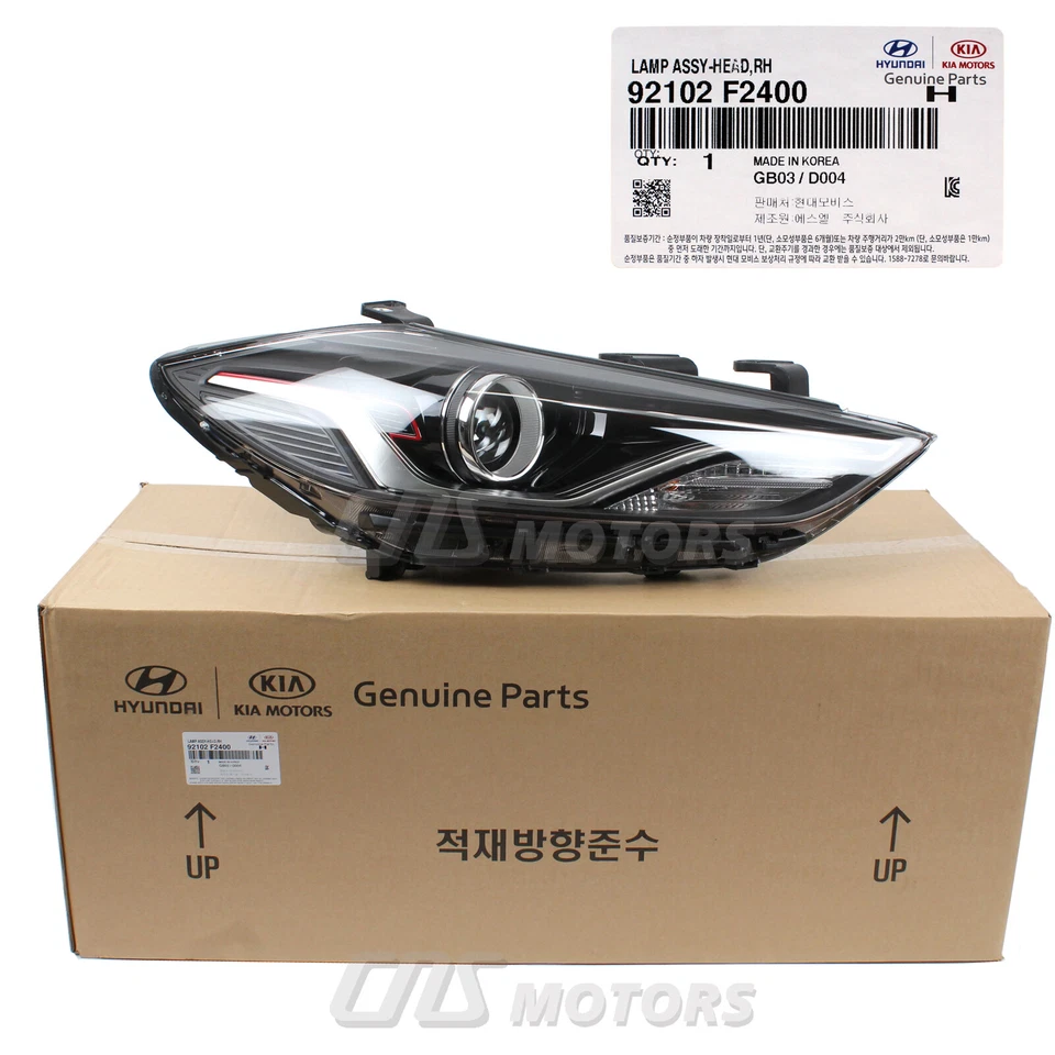 GENUINE HID DRL Headlight LEFT & RIGHT for 2018 Hyundai Elantra Sport 92102F2400 Foto 3 de 4