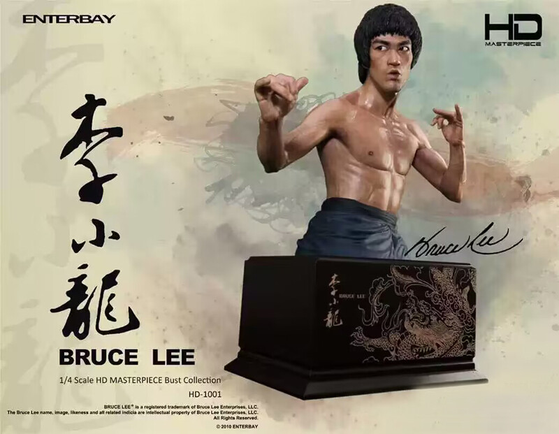 Enterbay Hd-1001 Enter The Dragon Statue Bruce Lee 1/4 Bust Model