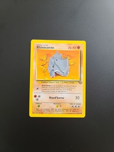 Carte Pokémon Rhinocorne 61/64  Jungle - Photo 1/2