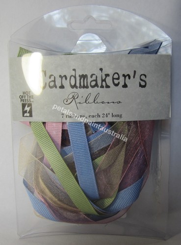 7 New 60cm Ribbons Mixed Colours for Scrapbooking Card Making Craft or Hair Tie - Picture 4 of 4