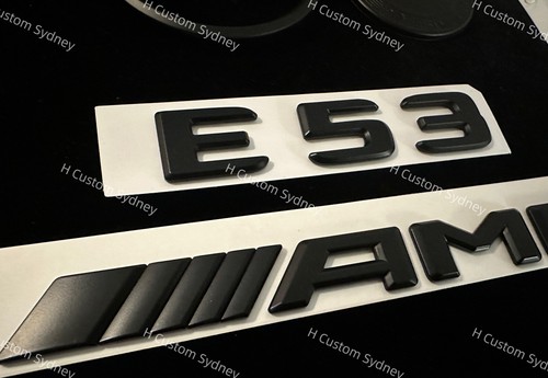 E53 Matte Black Badges Pack For Mercedes E53 C238 Coupe A238 Exclusive Pack - Picture 2 of 7