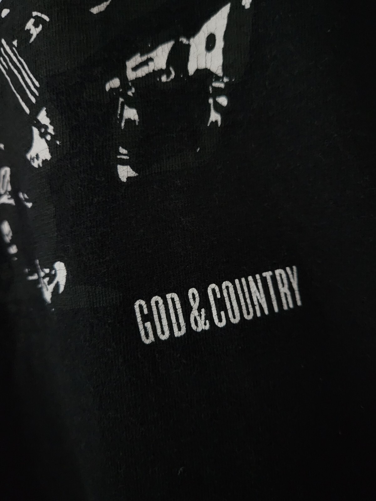 FW10 Supreme God and Country black tee T-shirt size M Medium vintage 2010 thumbnail 3