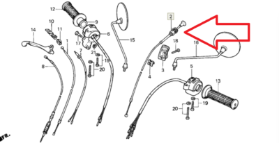 NOS Genuine OEM Honda Cub Starter Motor Cable – 32401-003-000, Made In Japan, 50cm