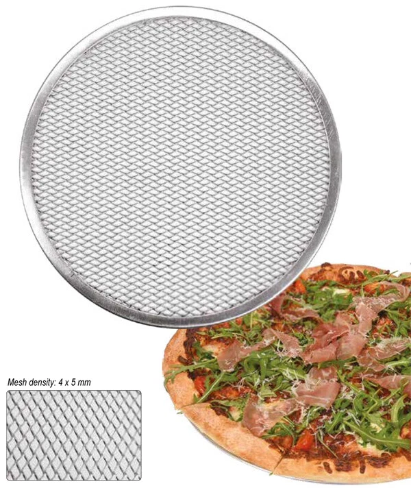 Pizzagitter Pizzablech Pizzabackblech Aluminium 23-50cm Pizzamatte Pizzascreen - Bild 4 von 4
