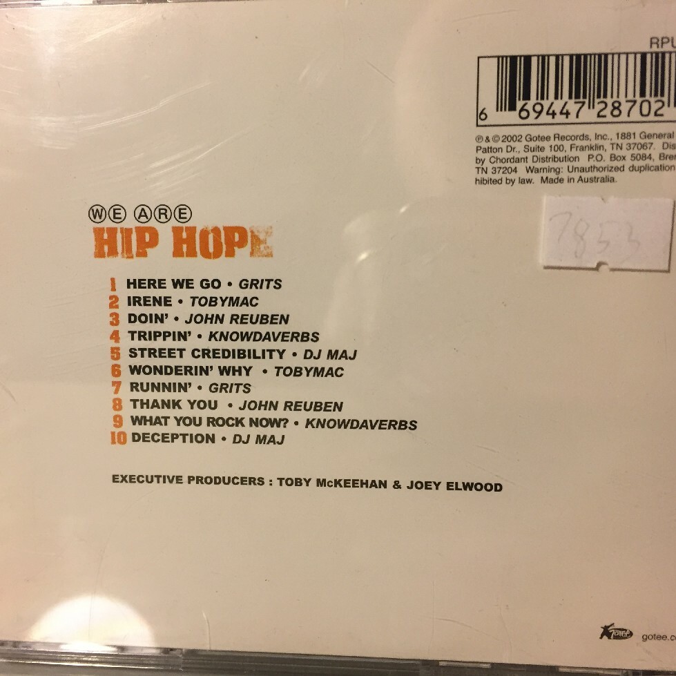 We Are Hip Hop [rap grits tobymac dj maj Knowdaverbs John Reuben] CD eBay