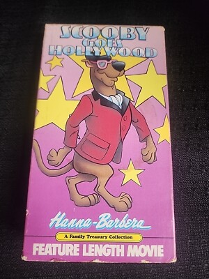 Scooby Goes Hollywood Hanna Barbera Feature Length Movie VHS 1989 Classic (T11)