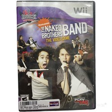 Nintendo Wii 2008 The Naked Brothers Band Rock University Nickelodeon No Manual