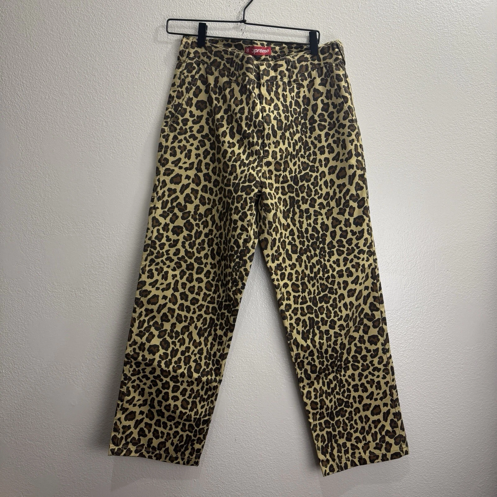 Pantalon de travail Supreme Toy Machine léopard taille 30
