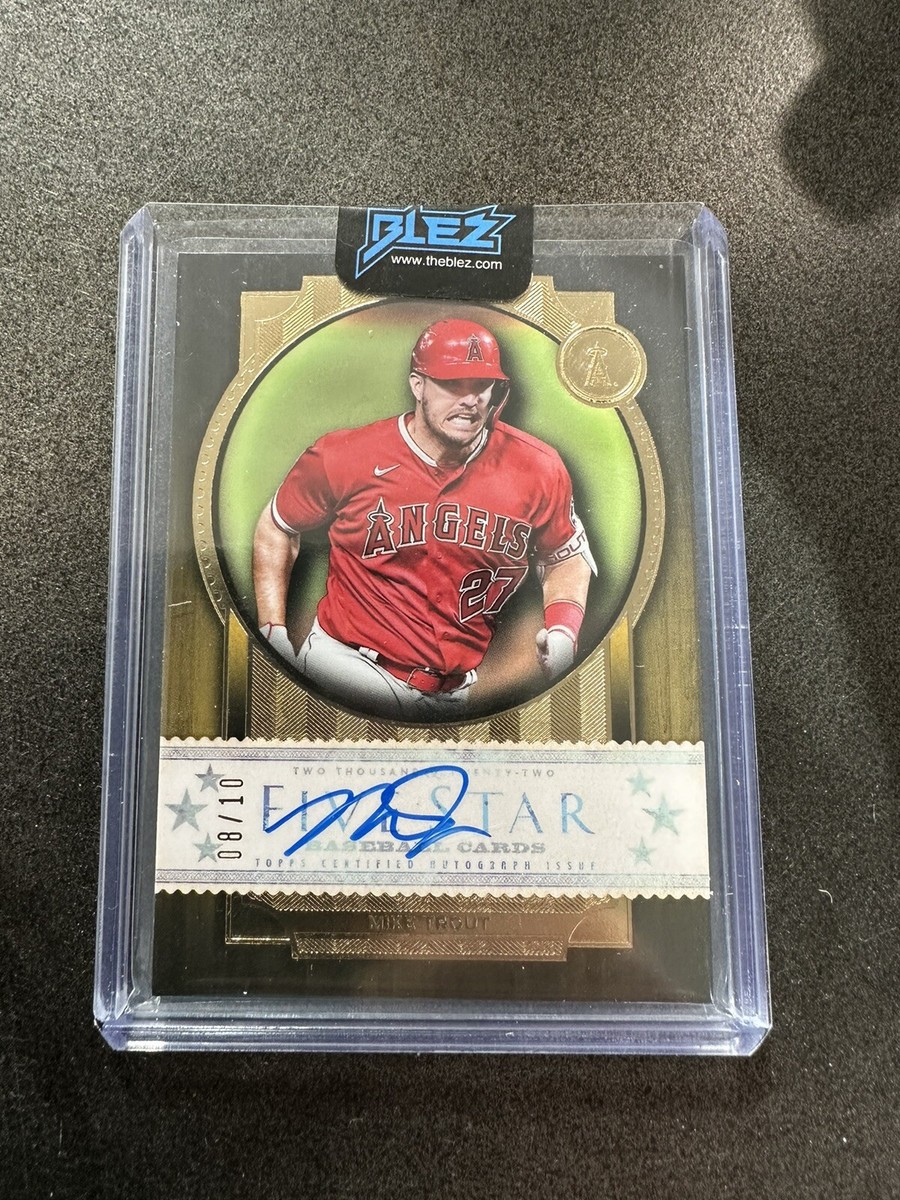 2022 Topps Five Star Baseball Mike Trout Auto On Card 08/10 | eBay