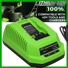 40V Rapid Charger 29482 For Greenworks 40V Battery 29472 29462 29252 22272