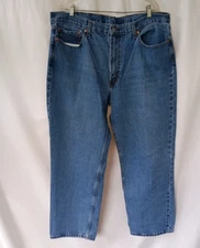 Levis Mens 550 Jeans 40x30 Blue Denim Medium Wash Bootcut Five Pocket