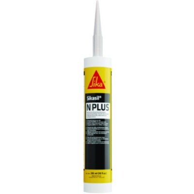 Sika Sikasil-N Plus Neutral Cure Silicone Sealant, White - 10 oz. Cartridge