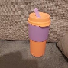 Tupperware eco mug 490 ml café ou thé  nouveau  bleu vert