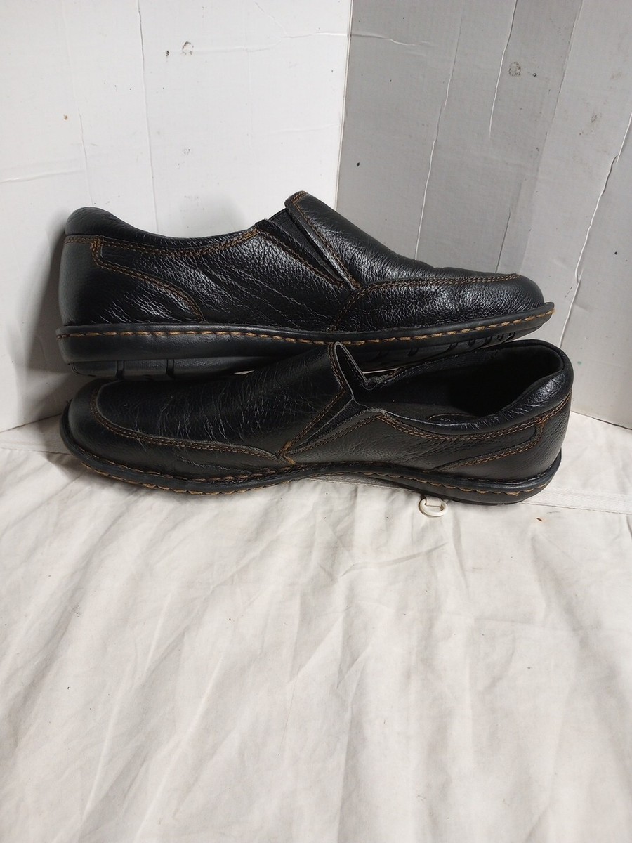 b.o.c. Black Leather Slip-On Loafers with Contrast Stitching BOC Born Concept Black Leather Loafers Women main image 4